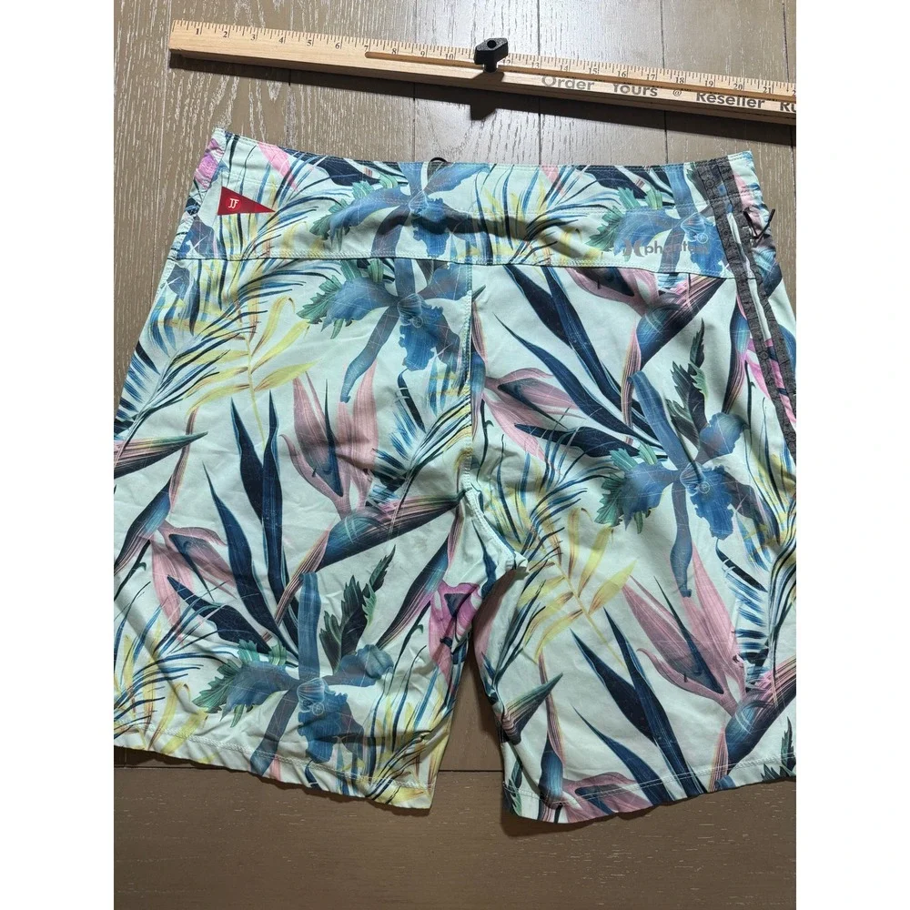 Hurley Phantom Board Shorts Mens 36 Mint Green Floral John John Florence